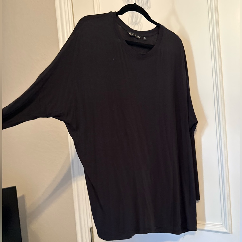 Athleta oversized assymetrical dolman sleeve tunic.